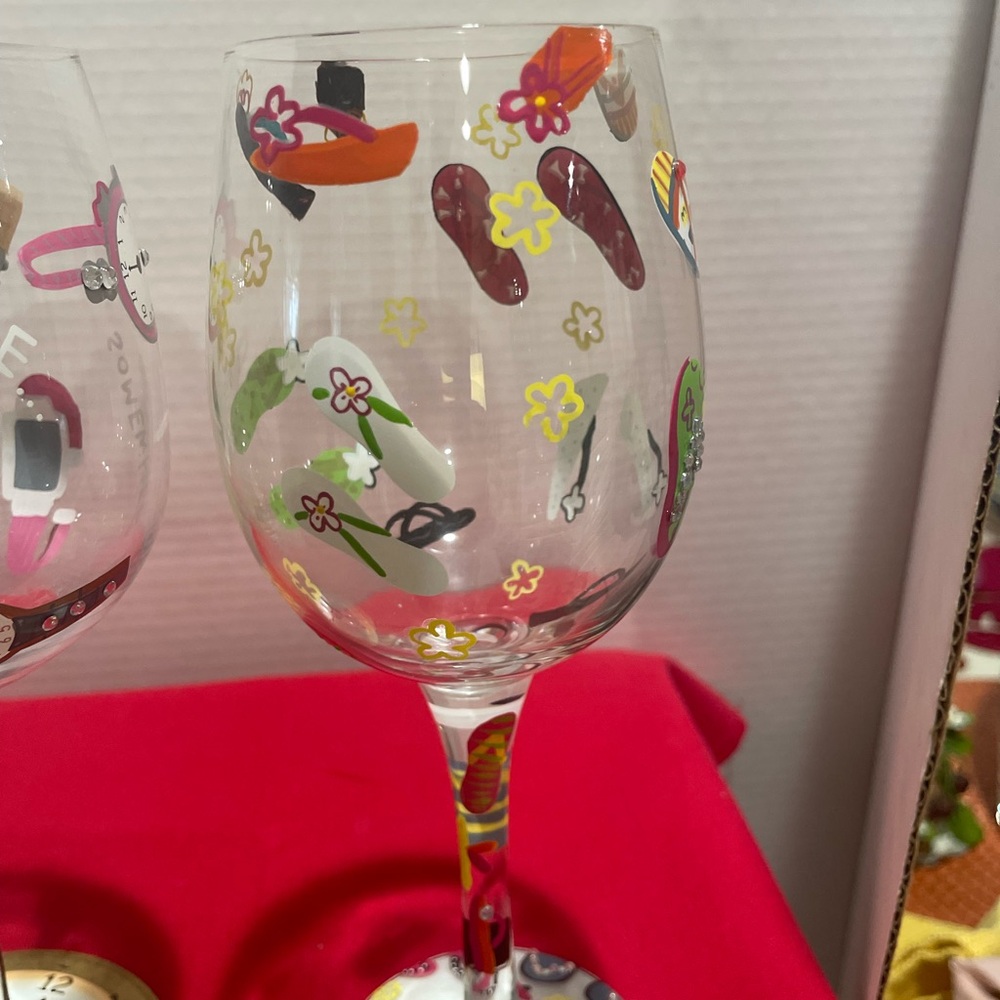 Lolita Flip Flop Wine Glass